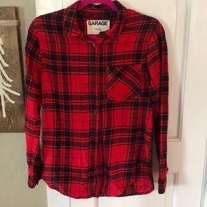 Red/black plaid flannel